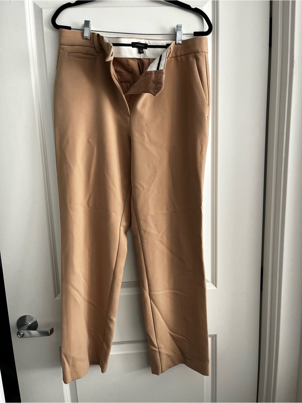 Women’s Anne Taylor Tan Dress Pants - Classic Tailored Fit